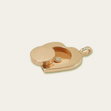 Cœur - Pendentif à compartiment - Vermeil or jaune