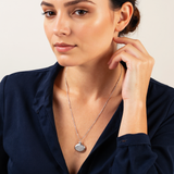 Vinciane - White gold bottle pendant